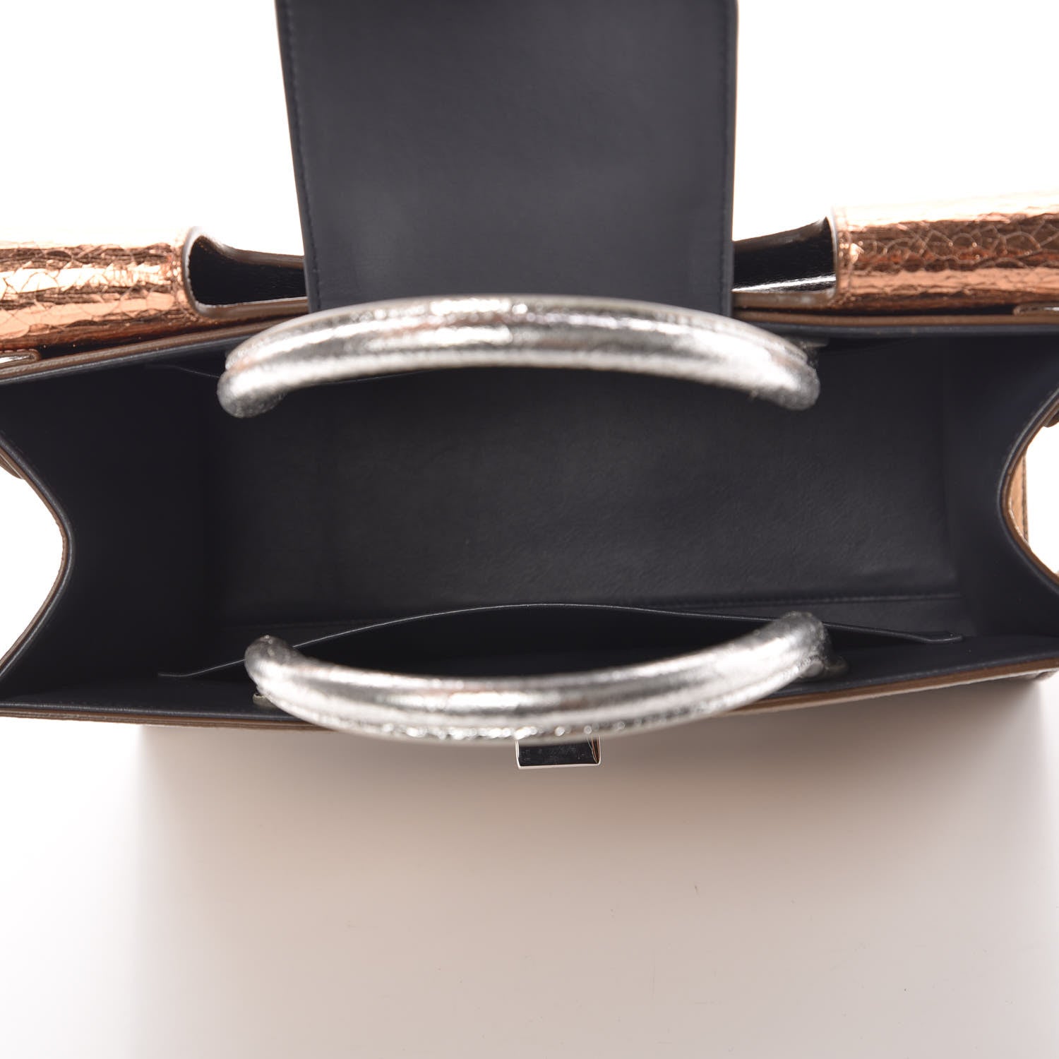 Christian Dior Metallic Calfskin Medium Diorever Flap Bronze 7 of 9
