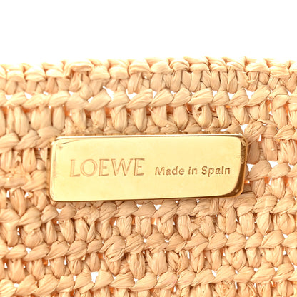 Loewe Raffia Calfskin Medium Puzzle Fold Tote Natura 7 of 9