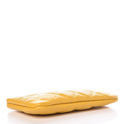 Chanel Caviar Quilted Small Cosmetic Case Yellow 4 of 8