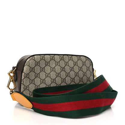 Gucci GG Supreme Monogram Web Neo Vintage Shoulder Bag Beige New Acero Crop 3 of 10