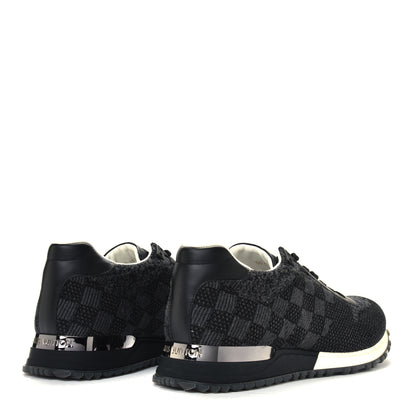 Louis Vuitton Calfskin Damier Run Away Sneakers 10 Graphite 3 of 4