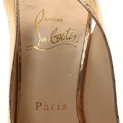 Christian Louboutin Ayers Metal Nodo 150 Pumps 36 Gold 7 of 12