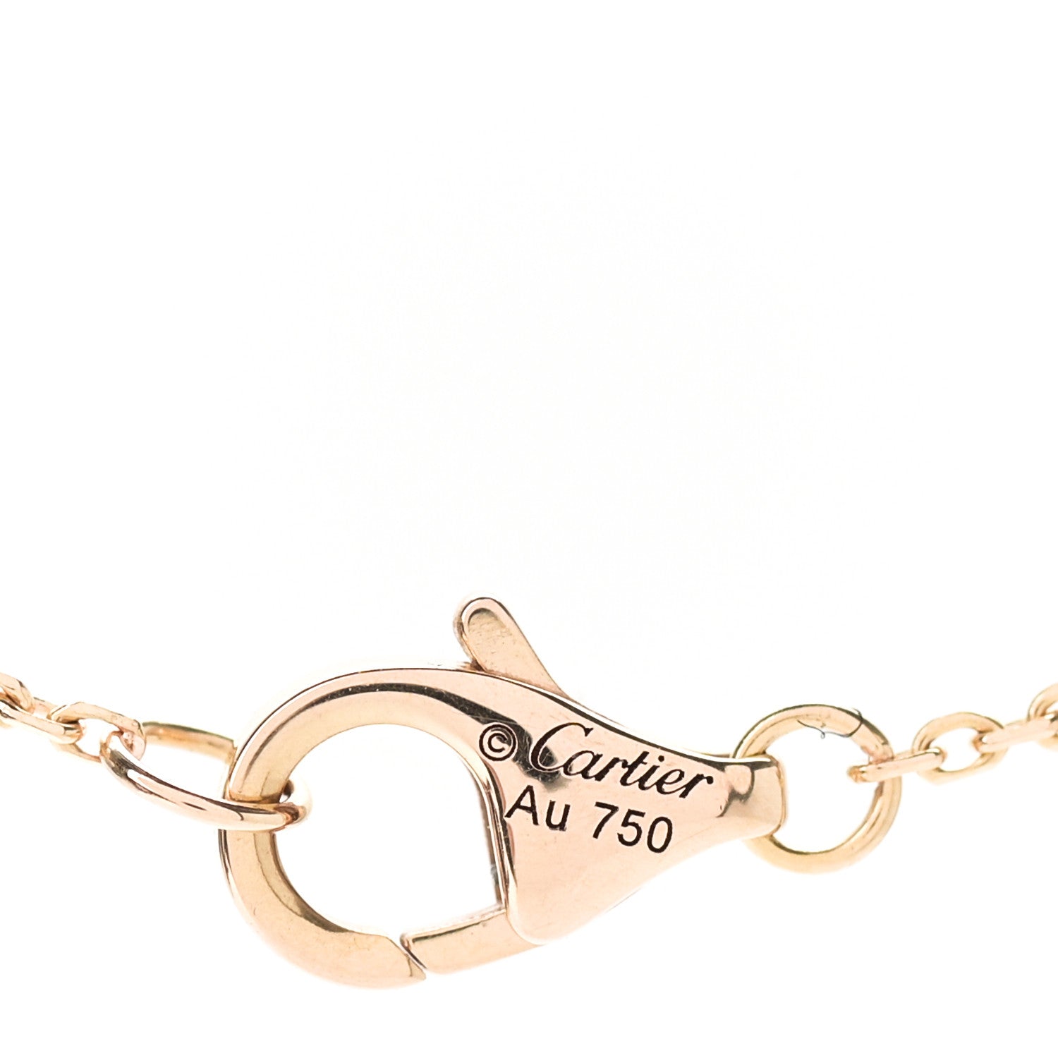 Cartier 18K Pink Gold Diamond Black Onyx XS Amulette de Cartier Pendant Necklace 5 of 6