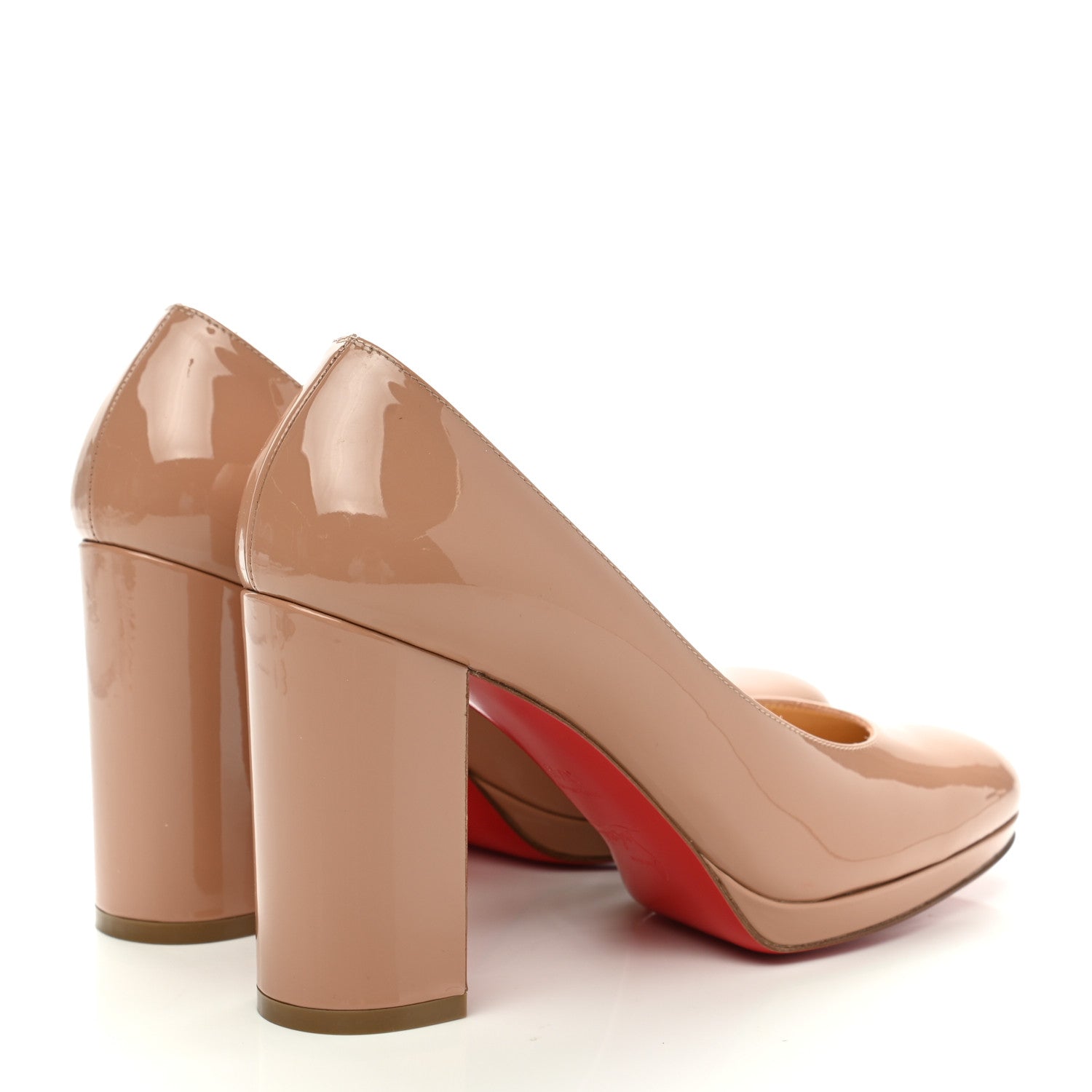 Christian Louboutin Patent Kabetts 100 Pumps 37.5 Nude 4 of 8
