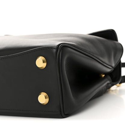 Balenciaga Natural Smooth Calfskin Mini Rodeo Top Handle Handbag Black 9 of 10