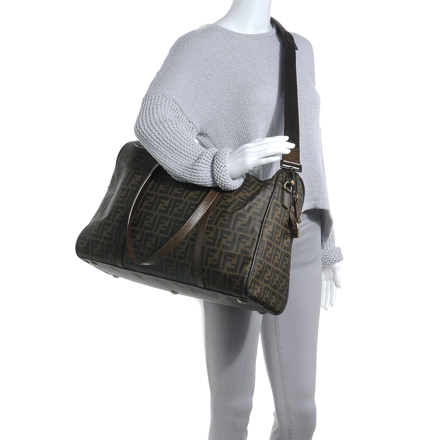 Zucca Spalmati Large Travel Tote Tobacco