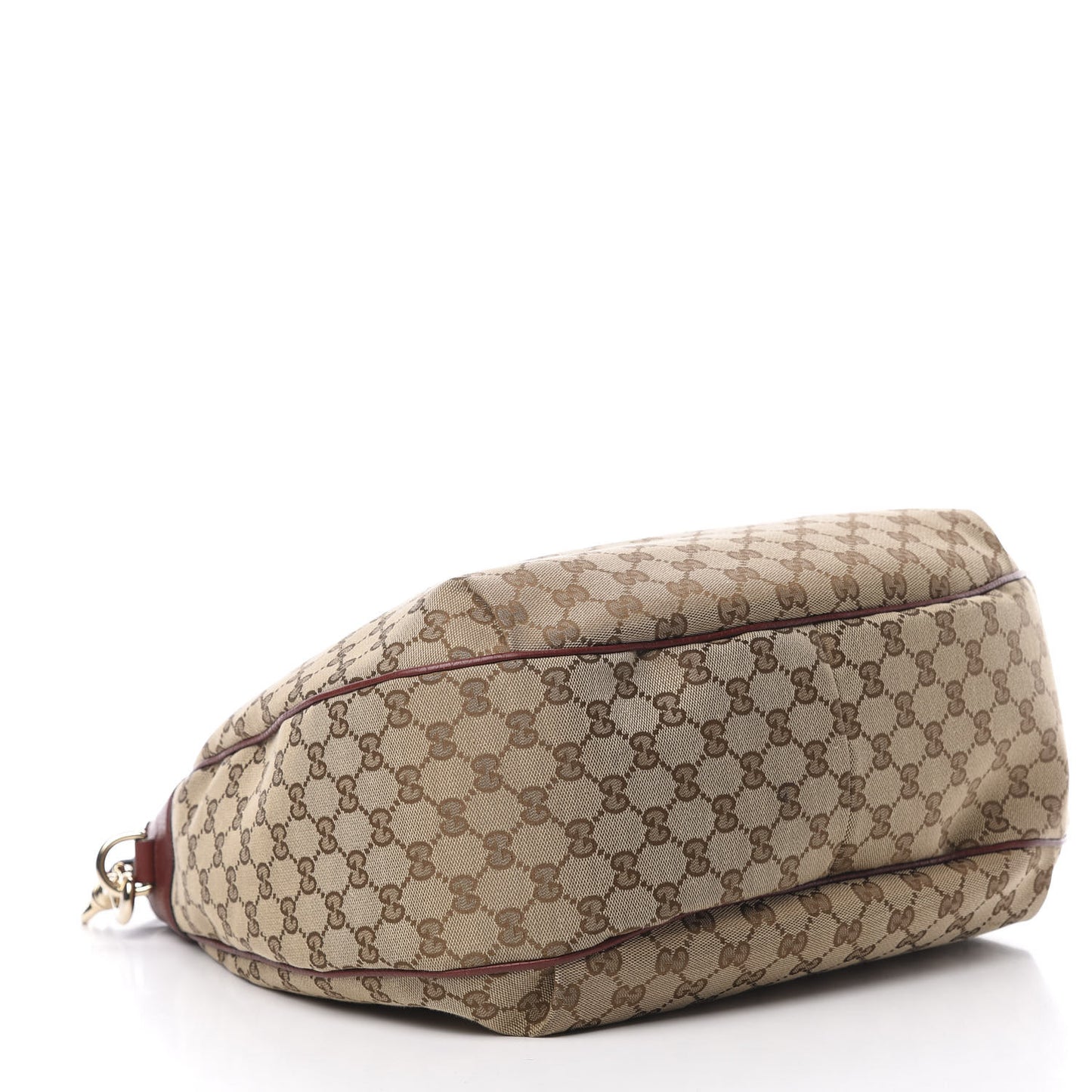 Monogram Web Medium Dressage Hobo Red