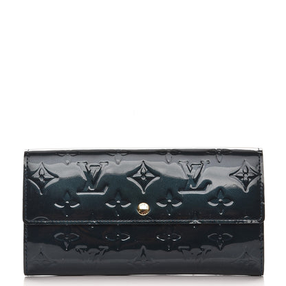 Louis Vuitton Vernis Sarah Wallet Blue Nuit 1 of 8