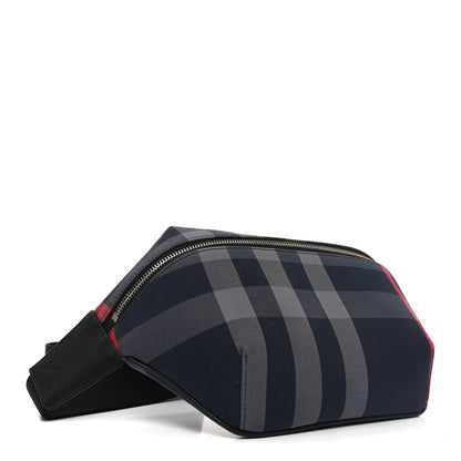 Burberry House Check Sonny Bum Bag Navy Grey 4 of 9