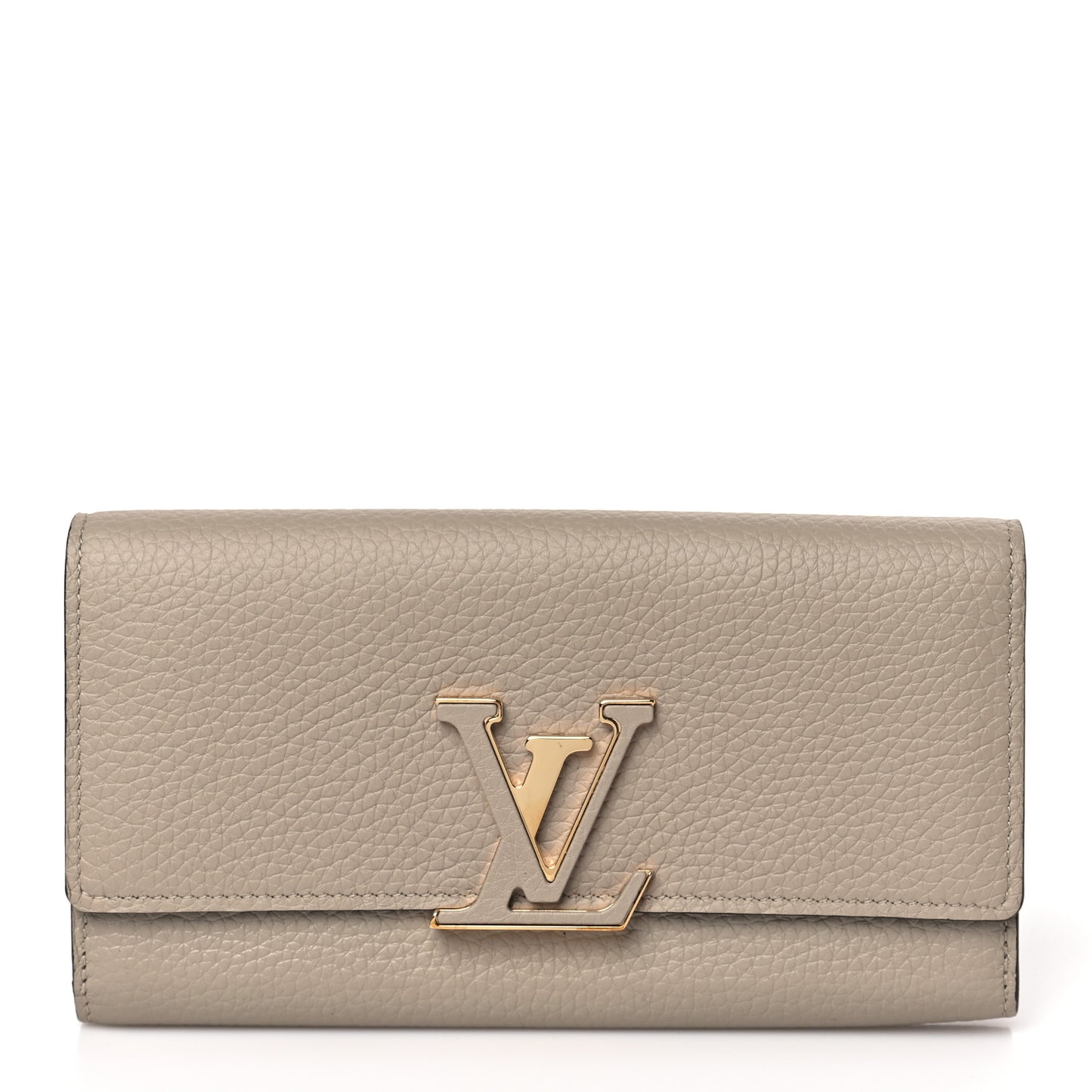 Taurillon Capucines Wallet Galet