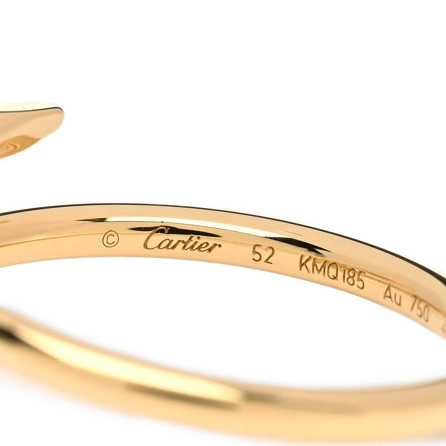 18K Yellow Gold Small Juste Un Clou Ring 52 6