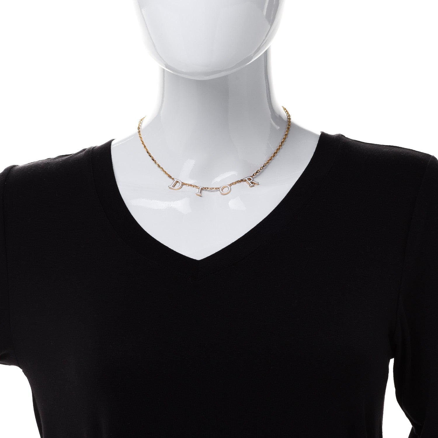 Christian Dior Metal Lacquer Dio(r)evolution Necklace Gold 2 of 6