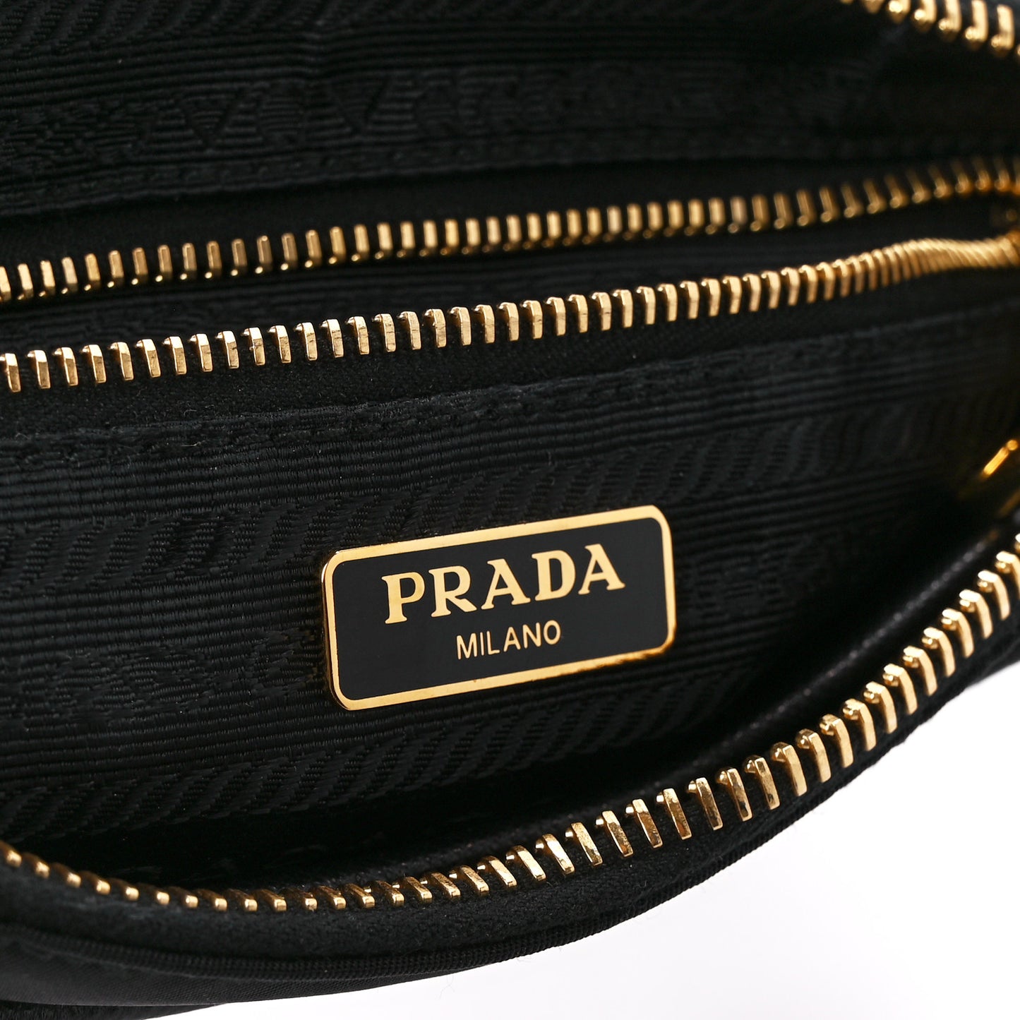 Tessuto Nylon Saffiano Crossbody Bag Black