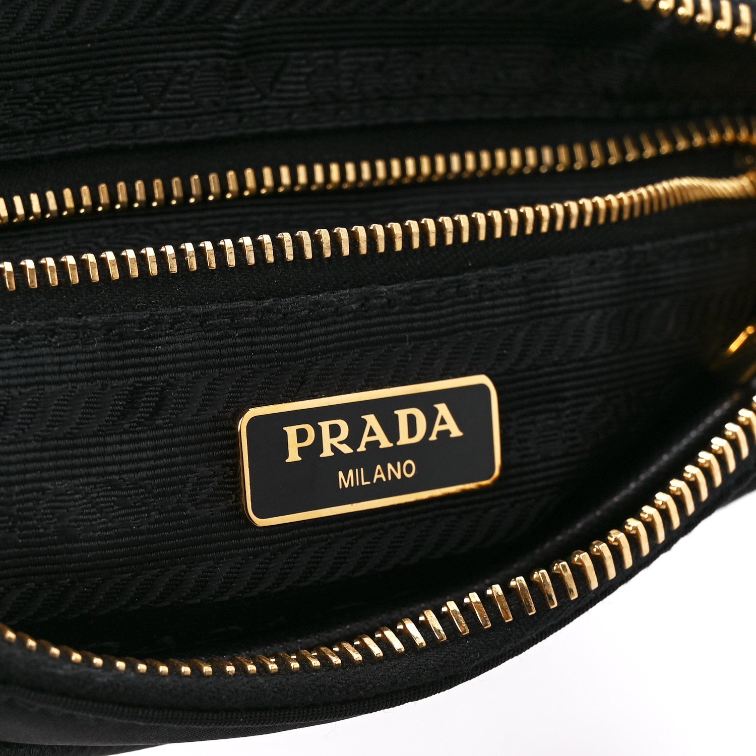 Prada Tessuto Nylon Saffiano Crossbody Bag Black 7 of 12