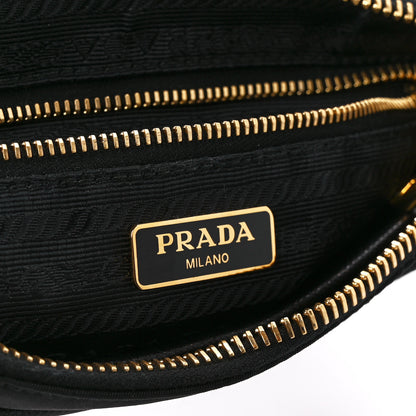 Prada Tessuto Nylon Saffiano Crossbody Bag Black 7 of 12