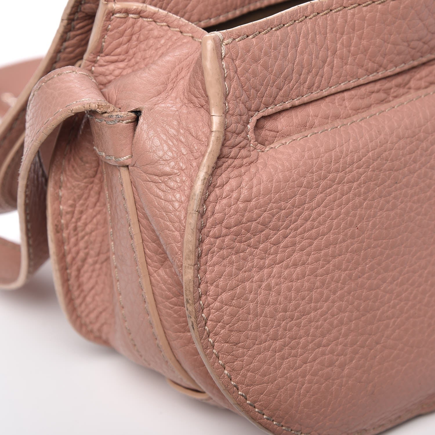 Chloe Grained Calfskin Small Marcie Saddle Bag Anemone Pink 14 of 20
