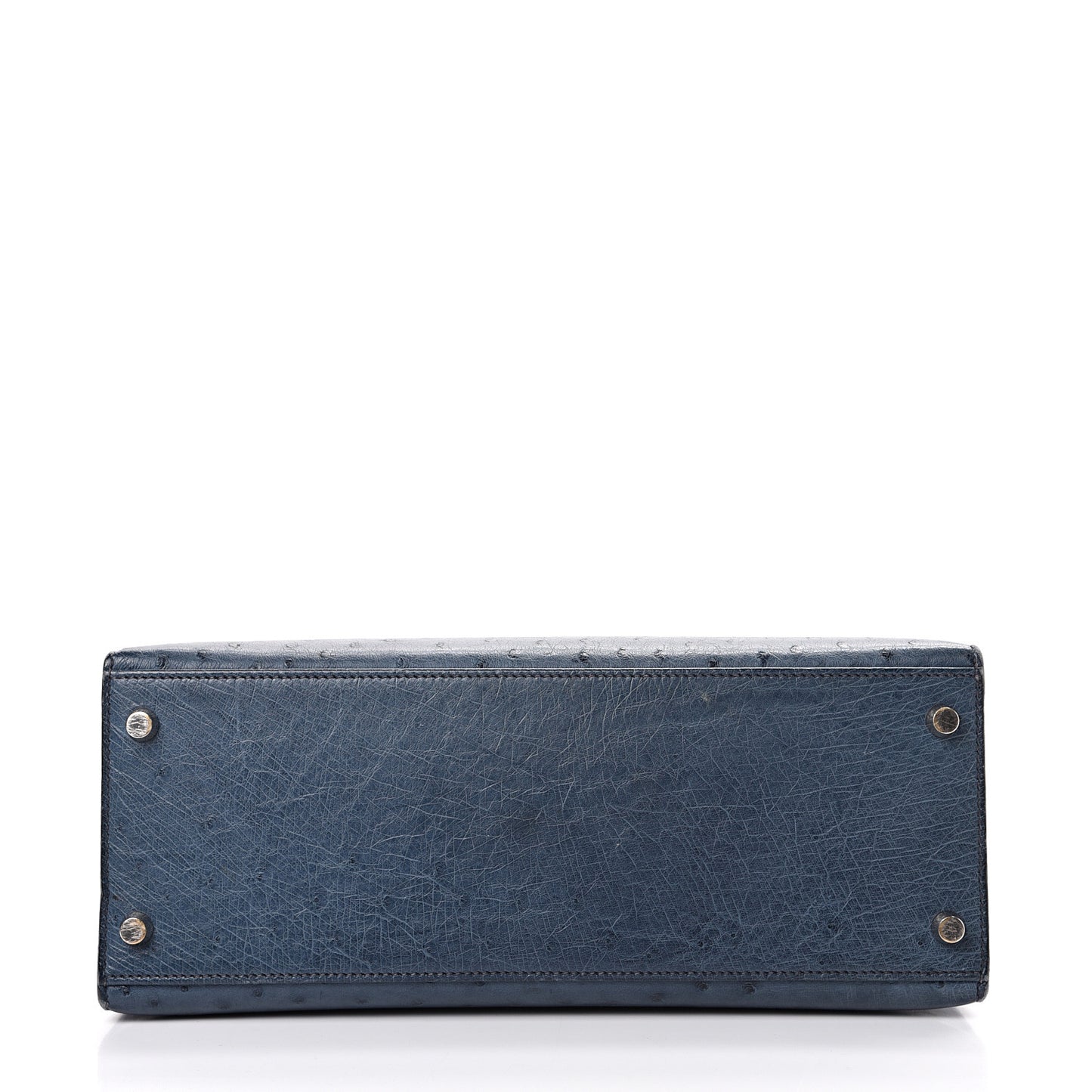Ostrich Kelly Sellier 28 Bleu Roi