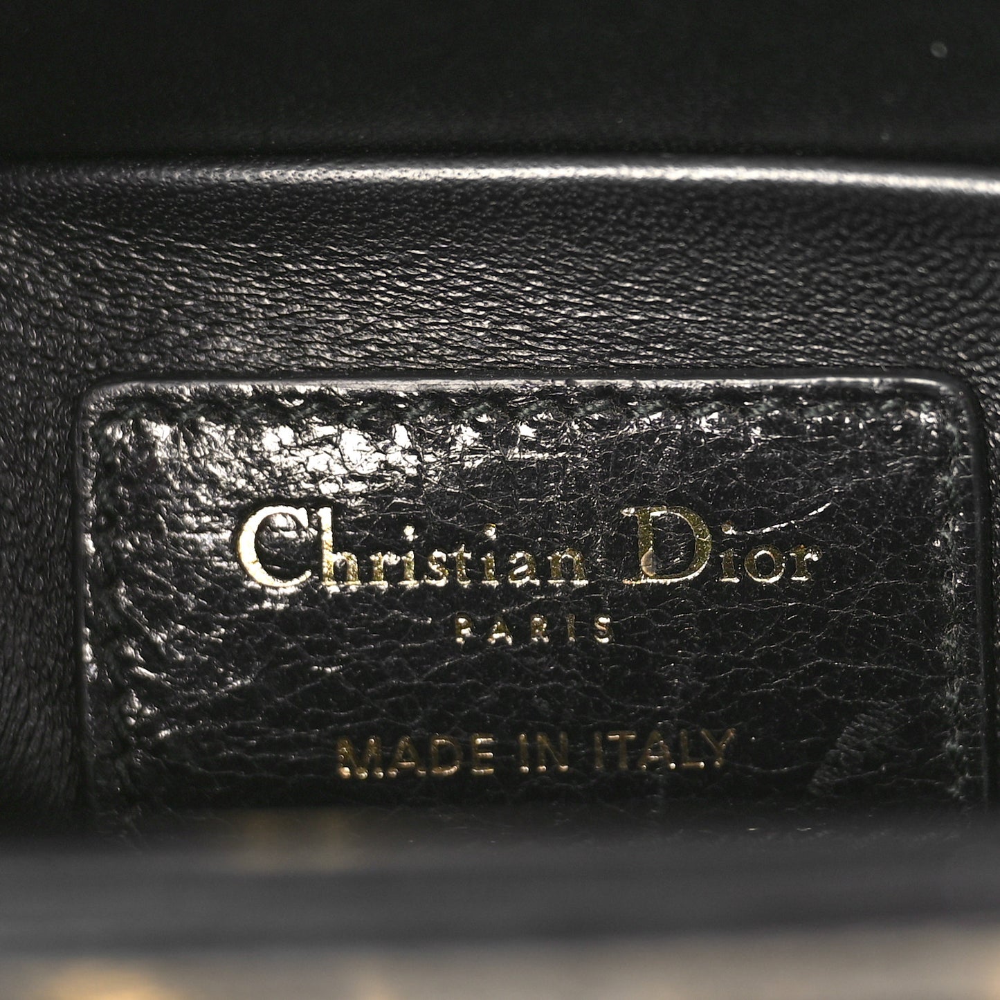 Crackled Lambskin 30 Montaigne Box Bag Black