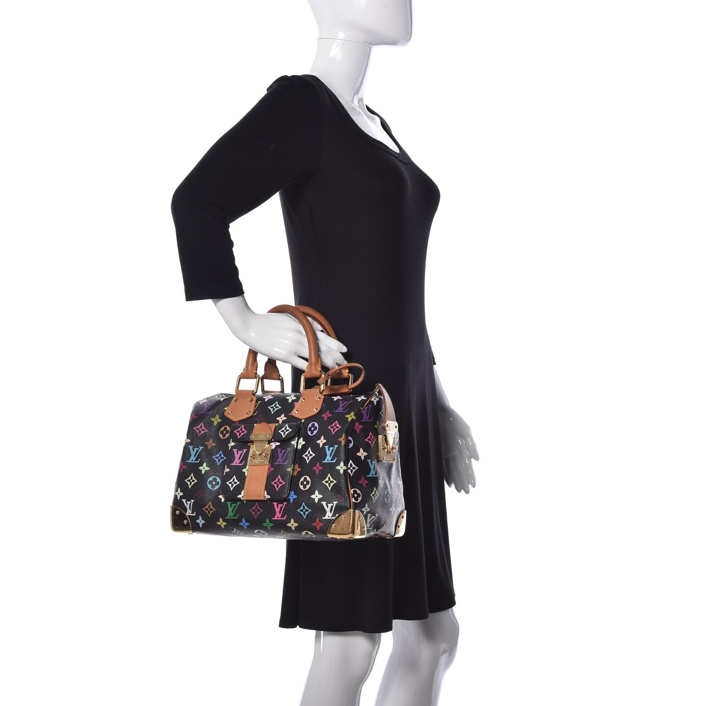Monogram Multicolor Speedy 30 Black