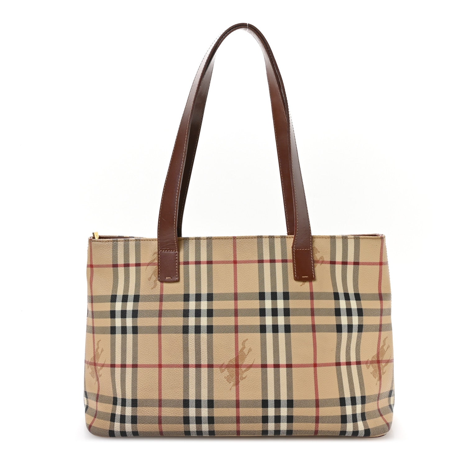 Burberry Haymarket Check Tote Brown 1 of 11