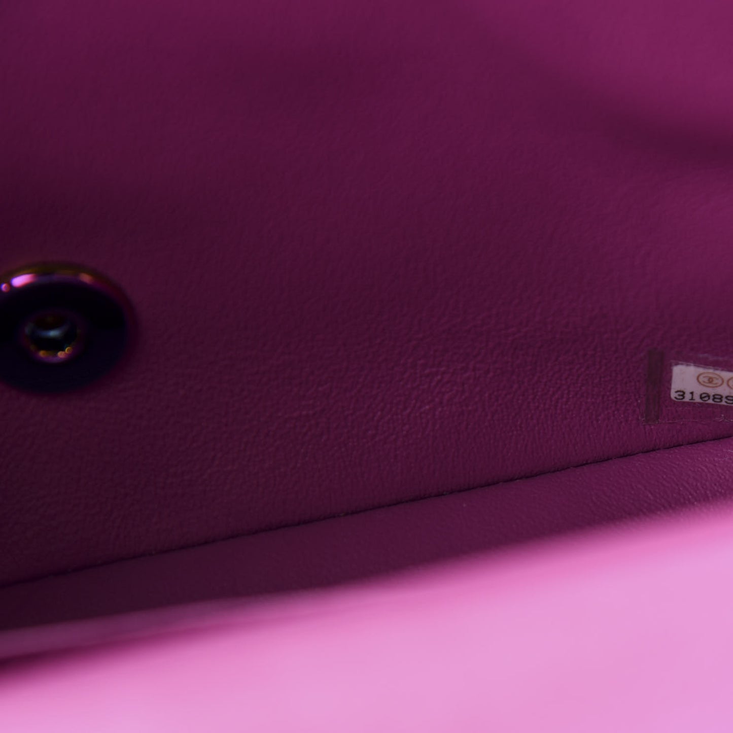 Lambskin Quilted Mini Rectangular Flap Blue Purple