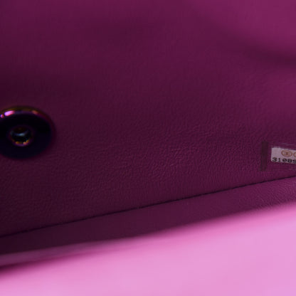 Chanel Lambskin Quilted Mini Rectangular Flap Blue Purple 9 of 11