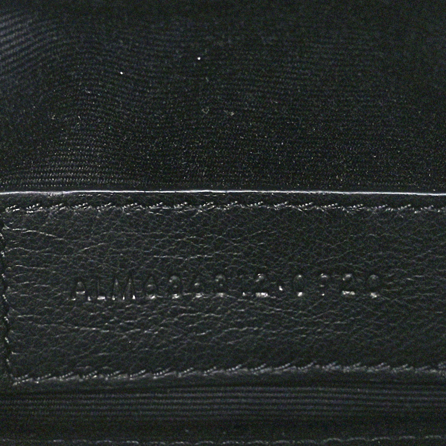 Saint Laurent Grain De Poudre Chevron Monogram Bill Pouch Malachite Green 8 of 8