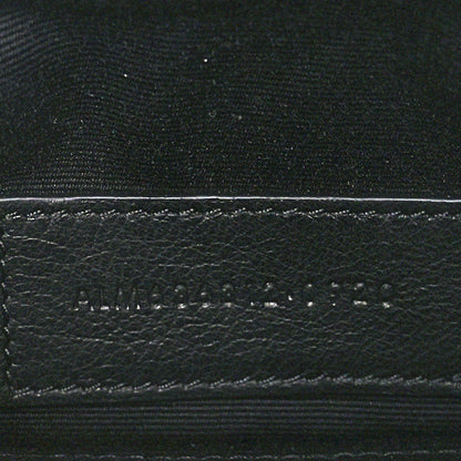 Saint Laurent Grain De Poudre Chevron Monogram Bill Pouch Malachite Green 8 of 8