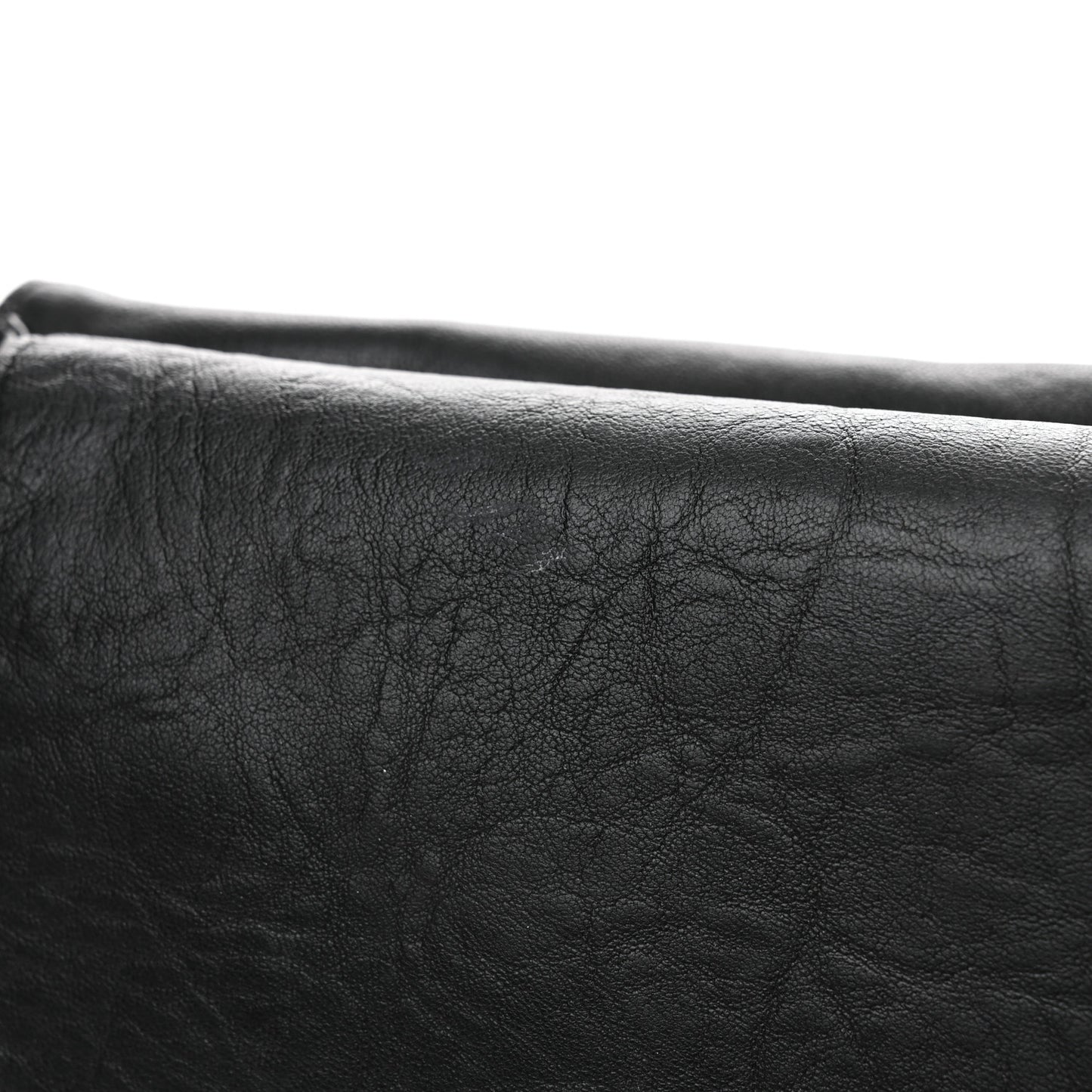 Washed Lambskin Maxi Take Away Flap Bag Black