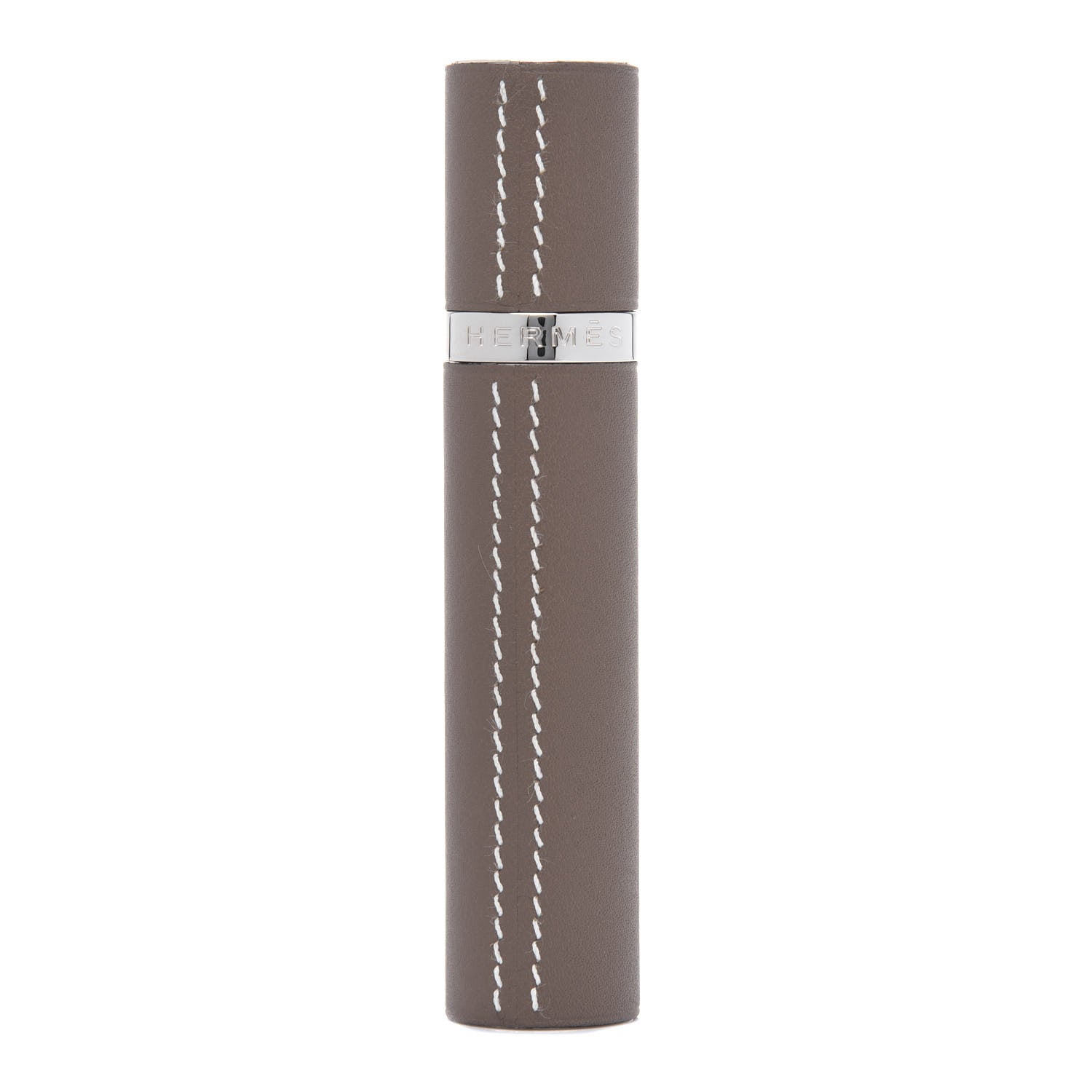 Hermes Swift Atomizer Refillable Bottle and Case Etoupe 1 of 6