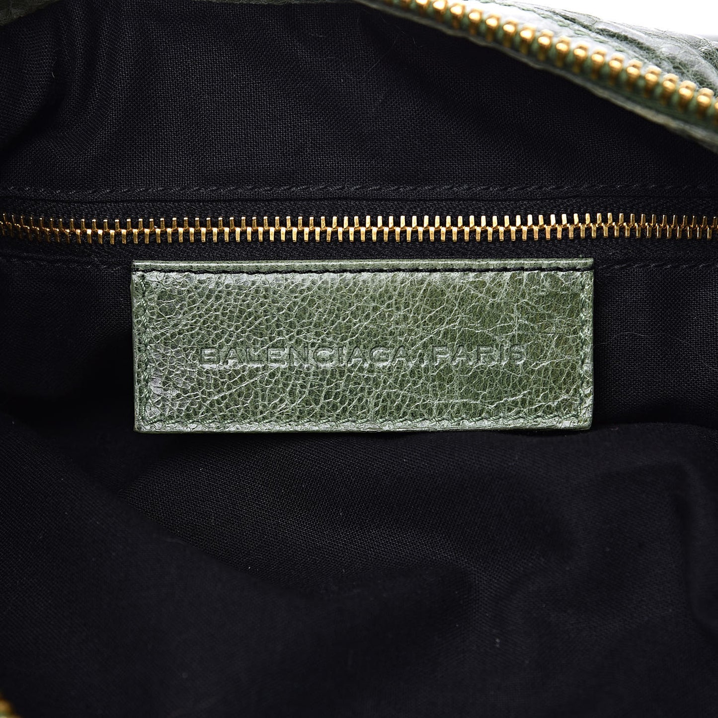 Agneau Giant 21 Gold Hardware Hobo Green