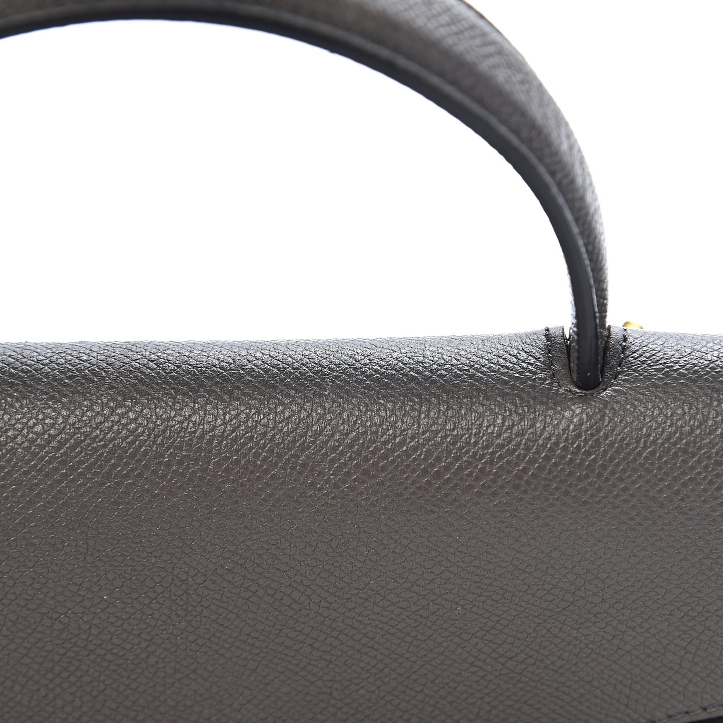 Grained Calfskin Micro Belt Bag Grey
