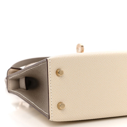 Hermes Epsom Mini Horseshoe Kelly Sellier 20 Craie Gris Asphalte 9 of 11