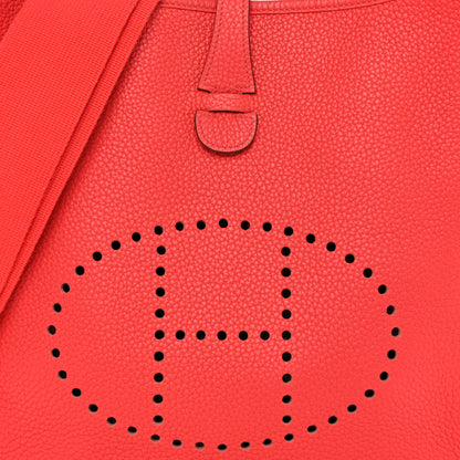 Hermes Taurillon Clemence Evelyne III PM Rose Jaipur 8 of 10