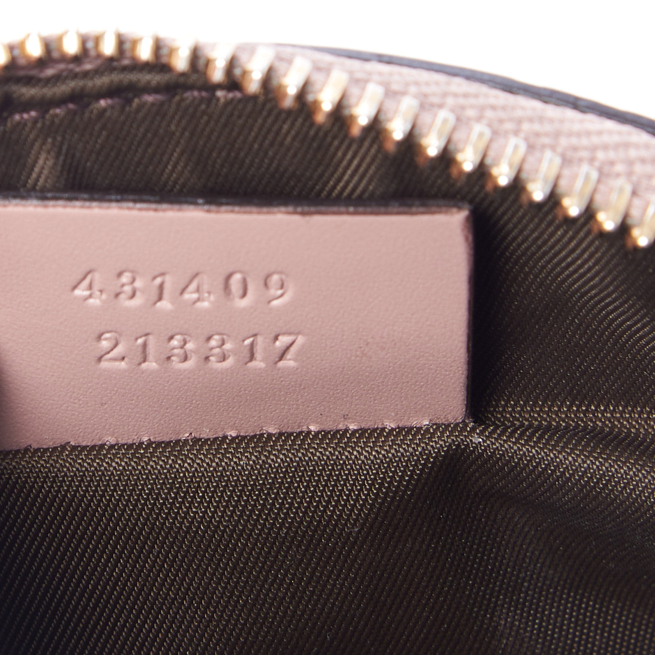 Guccissima Bow Cosmetic Case Light Pink