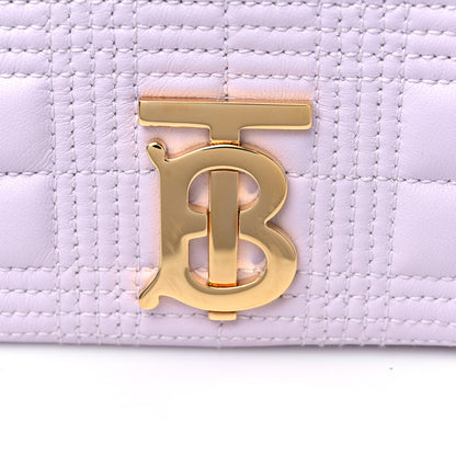 Burberry Lambskin Quilted Small Lola Bag Pale Thistle 10 of 10