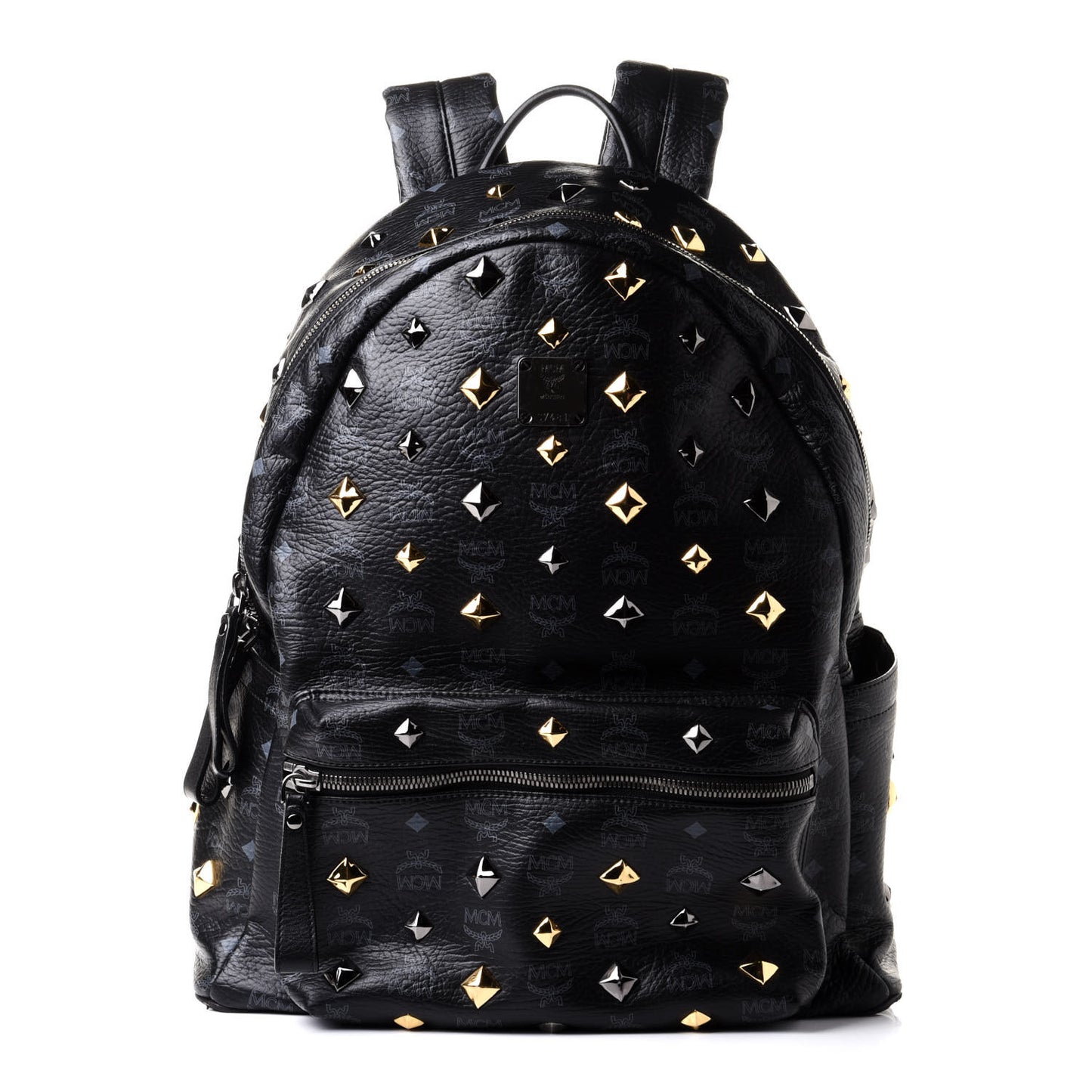 Visetos Medium Studded Stark Backpack Black