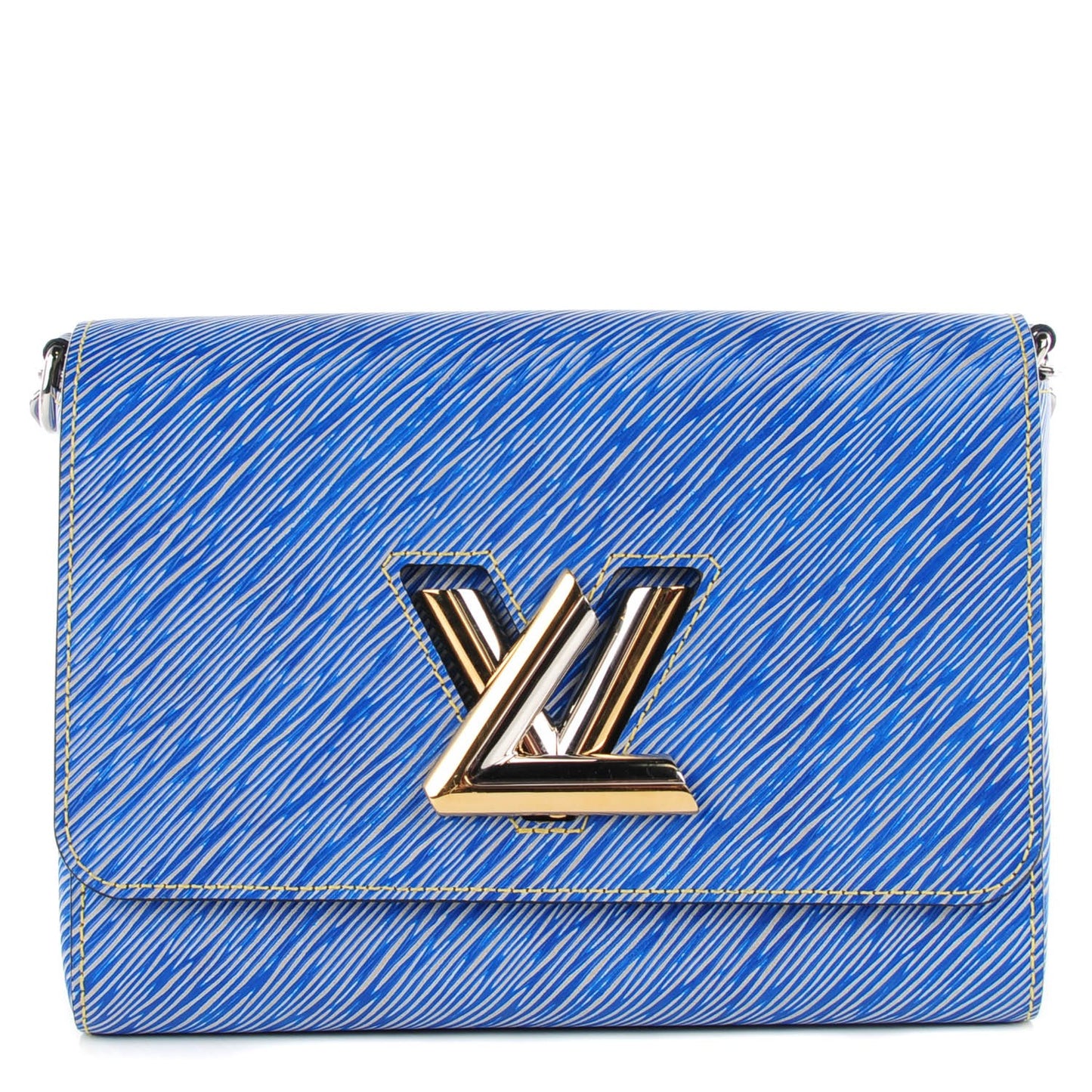 Epi Twist Shoulder Bag MM Denim Light