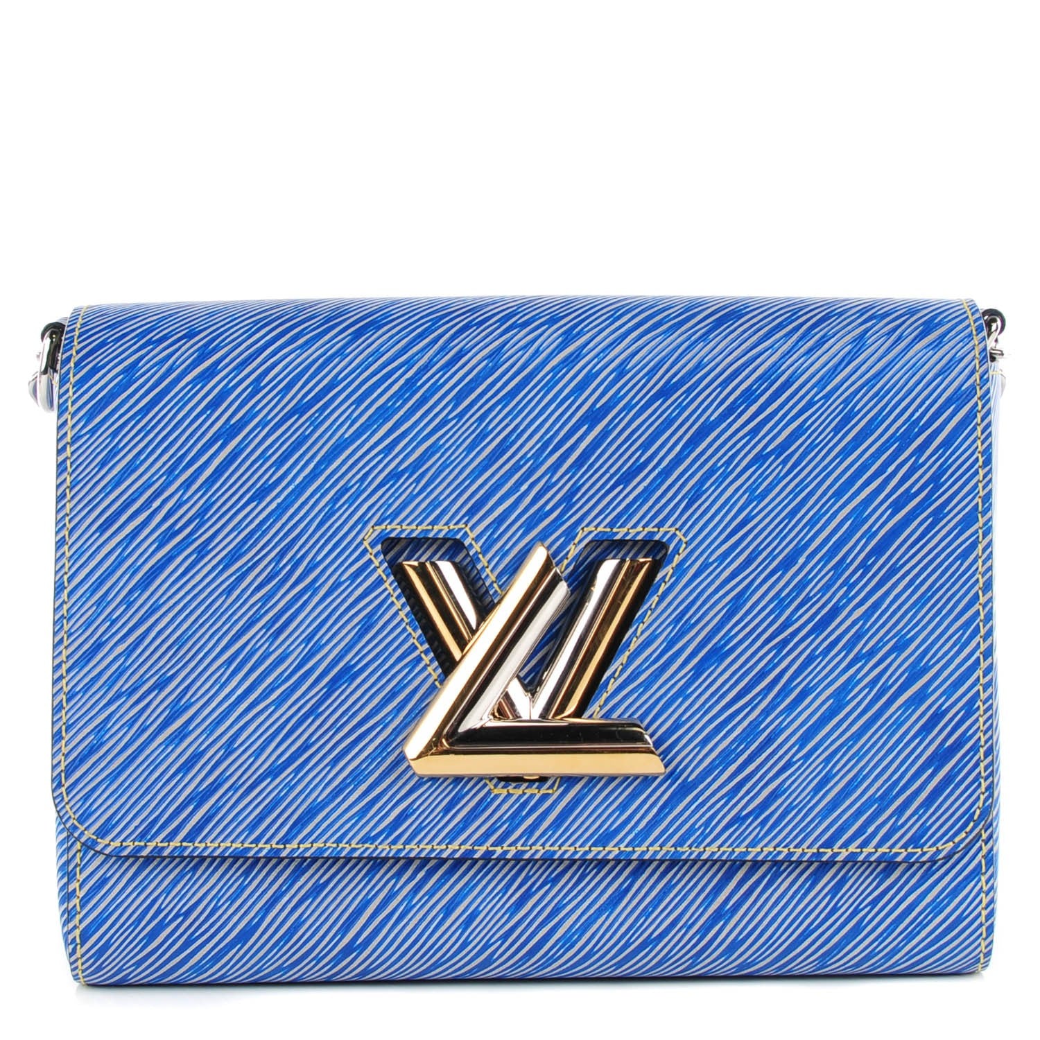 Louis Vuitton Epi Twist Shoulder Bag MM Denim Light 1 of 8