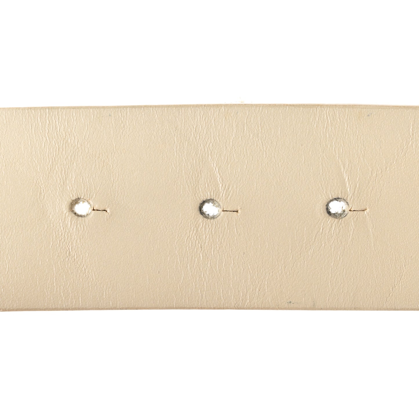 Calfskin Enamel CC Logo Belt 80 32 Light Beige