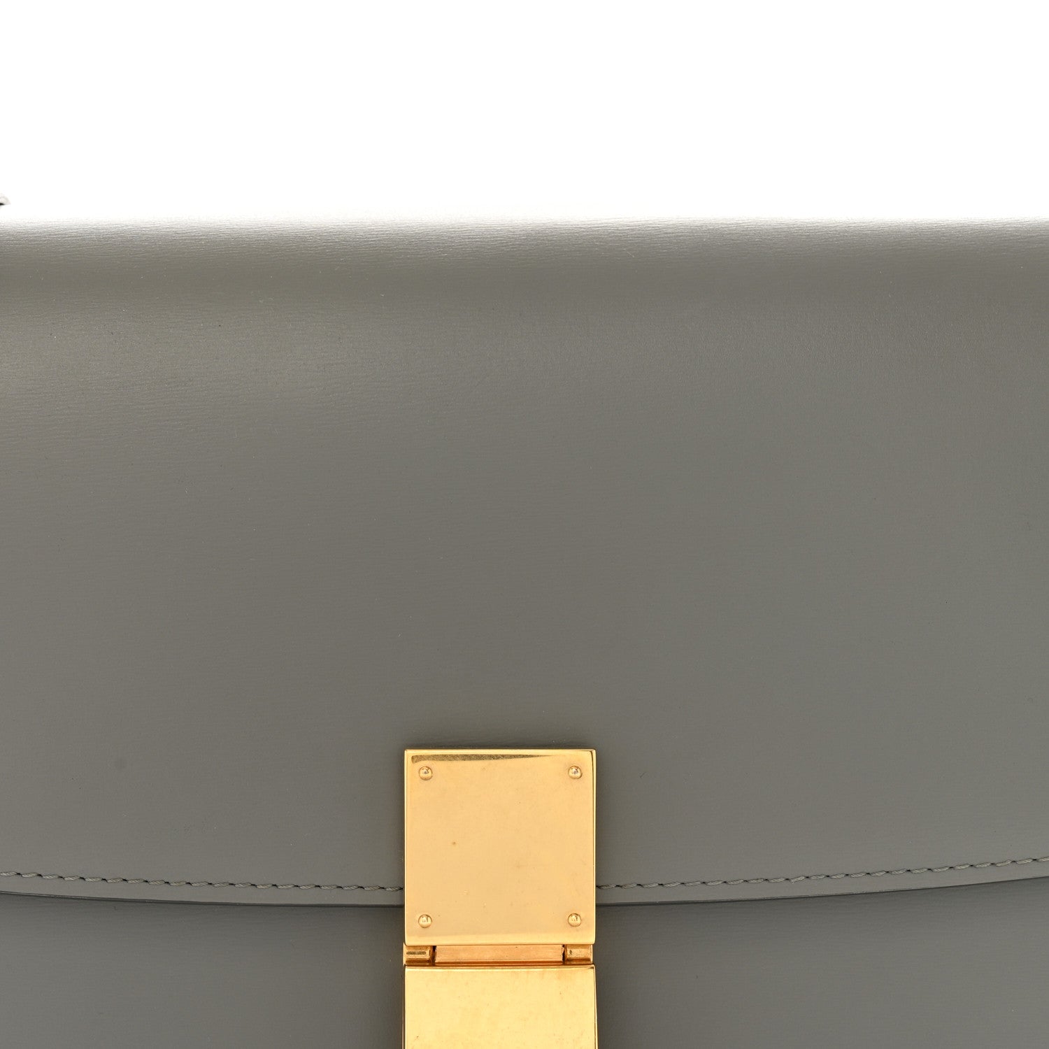 Celine Box Calfskin Medium Classic Box Flap Bag Zinc 8 of 15