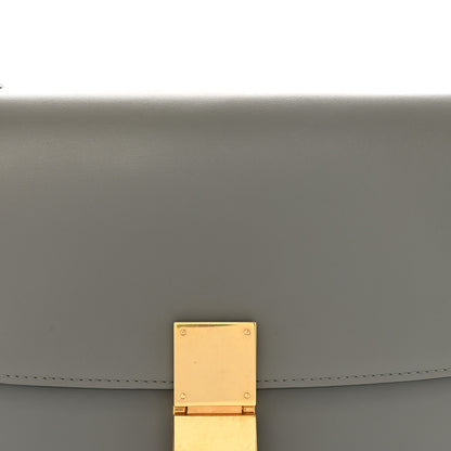 Celine Box Calfskin Medium Classic Box Flap Bag Zinc 8 of 15