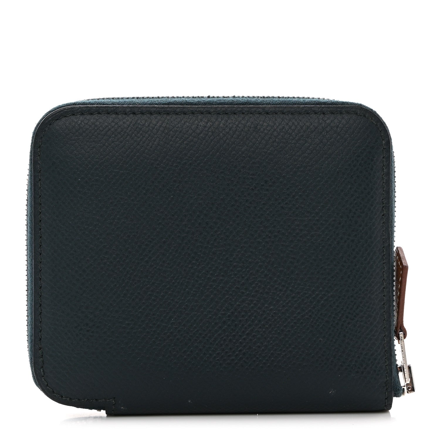 Hermes Epsom Silk’in Compact Wallet Vert Cypress 1 of 8