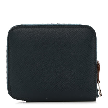 Hermes Epsom Silk’in Compact Wallet Vert Cypress 1 of 8
