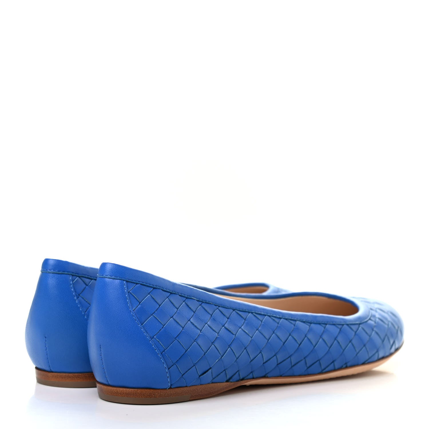 Bottega Veneta Nappa Intrecciato Flats 39.5 Blue Royal 4 of 7
