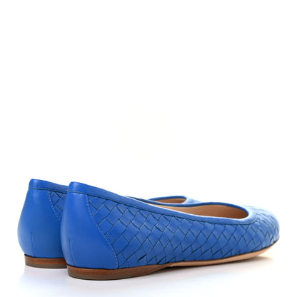 Bottega Veneta Nappa Intrecciato Flats 39.5 Blue Royal 4 of 7