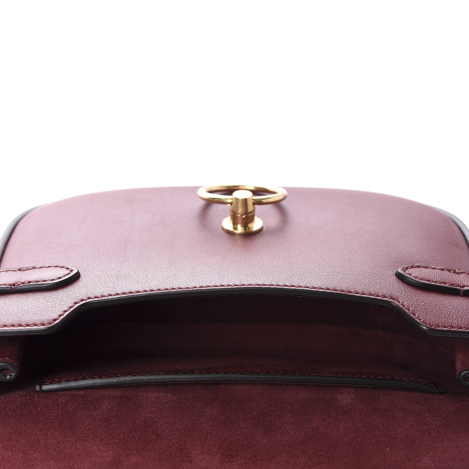 Mulberry Silky Calfskin Ayers Small Amberley Satchel Nordic Blue Crimson 5 of 9