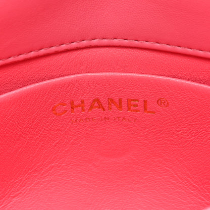 Chanel Lambskin Quilted CC Pocket Clutch With Chain Pink 7 of 19