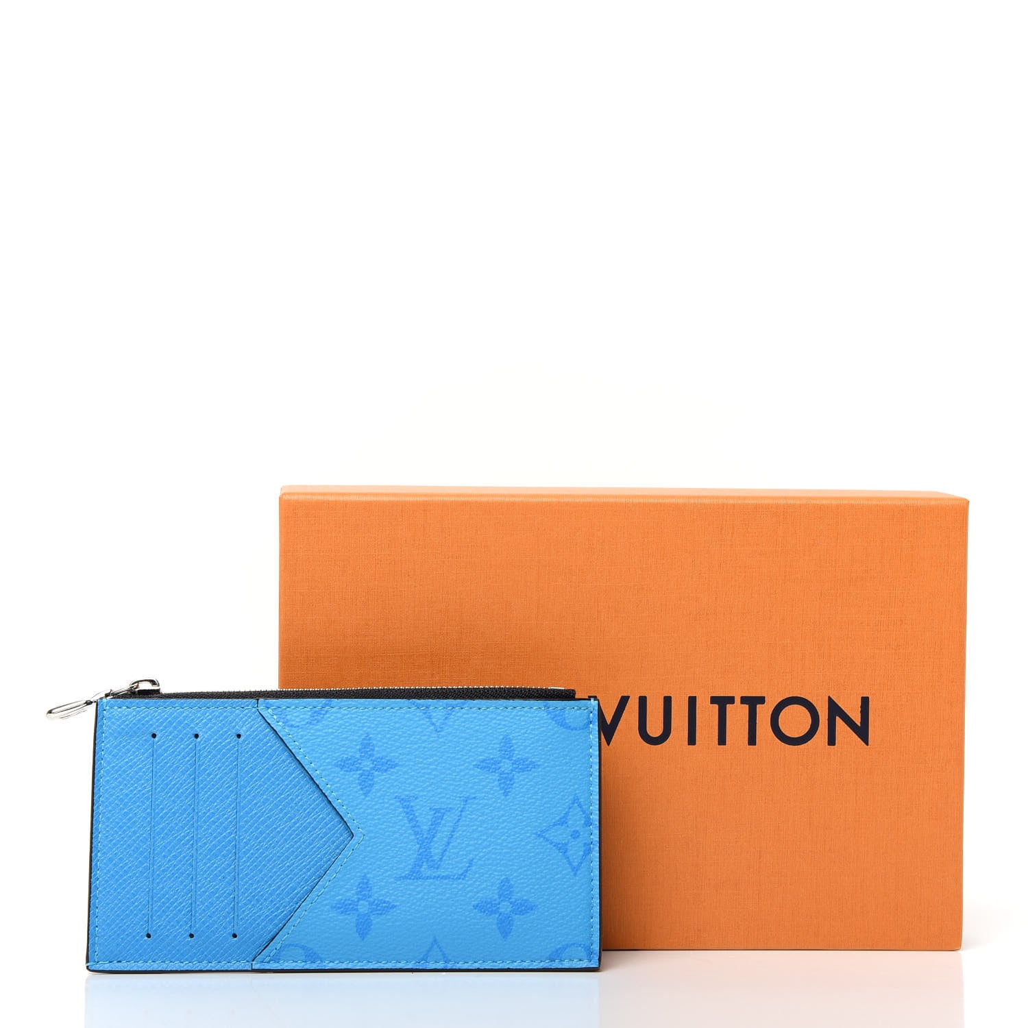 Louis Vuitton Taigarama Coin Card Holder Blue Lagoon 7 of 7