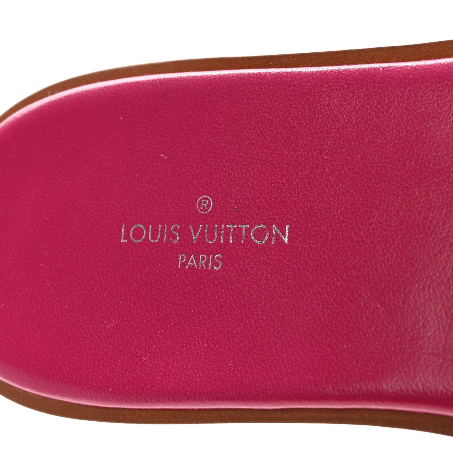 Mink Fur Lock It Flat Mule 37 Hot Pink